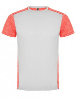 White 01, Heather Fluor Coral 244